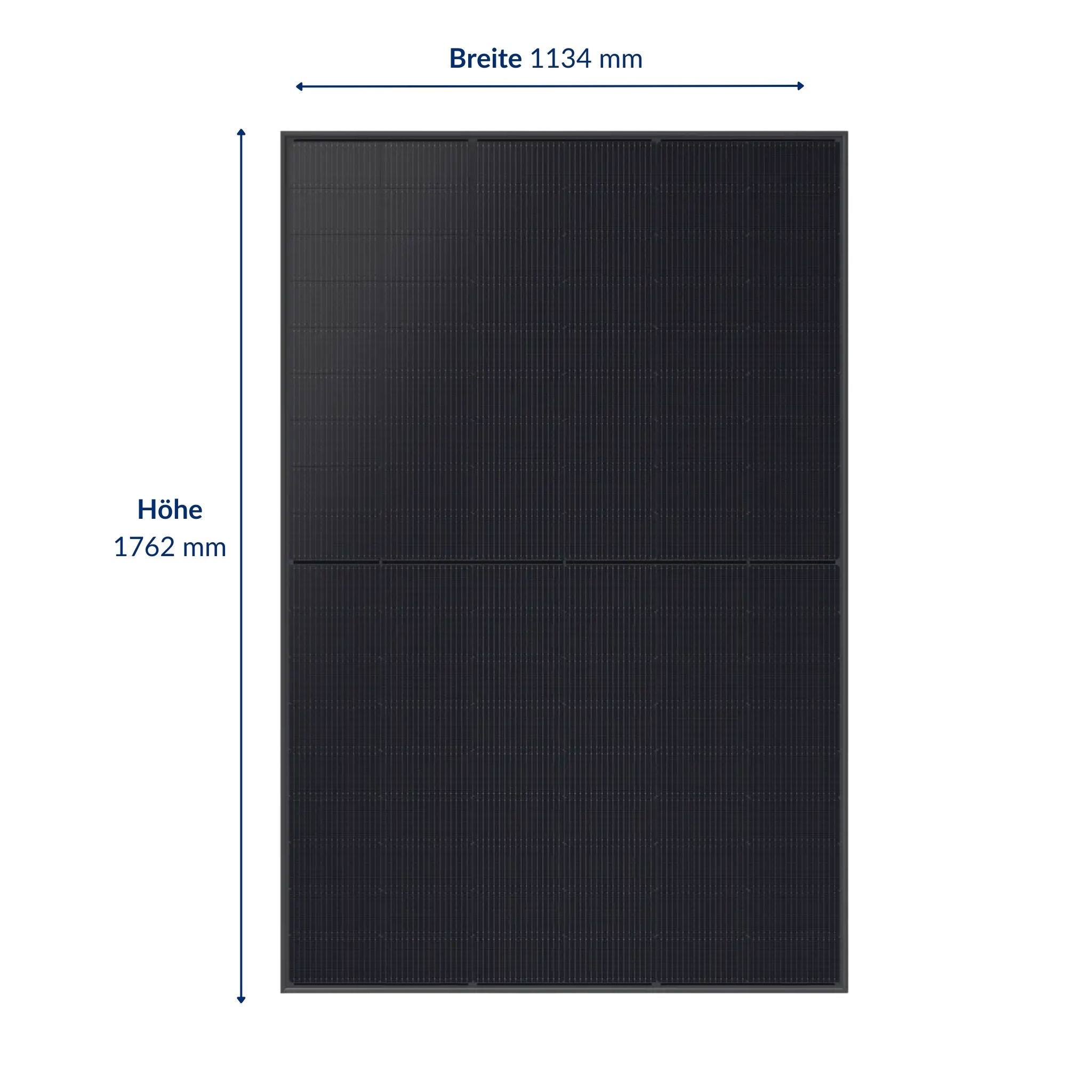 Premium Refurbished Balkonkraftwerk (405W, Gartenhaus/Bitumen, Schwarz)