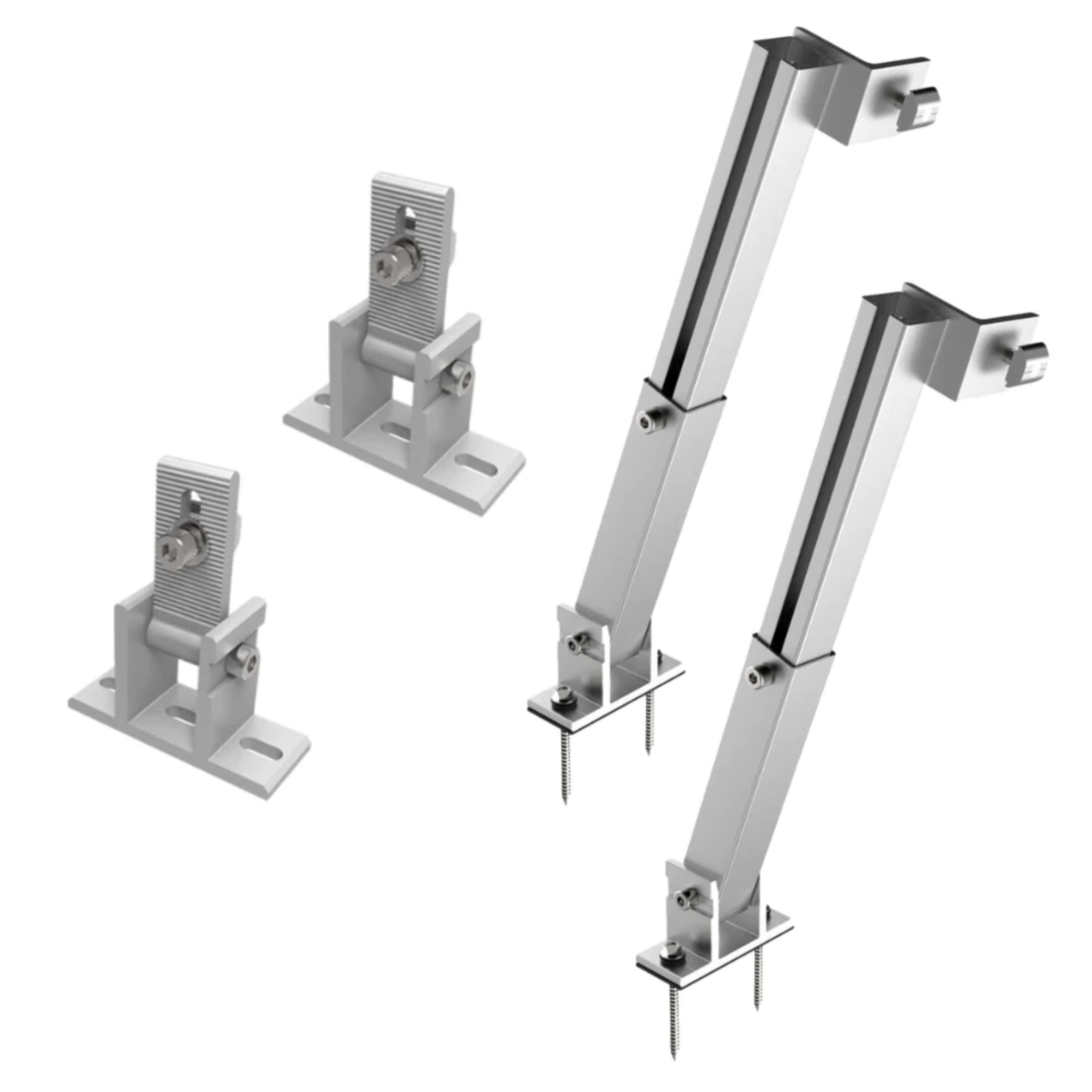 Aufständerung für Wandmontage (15-30°)
