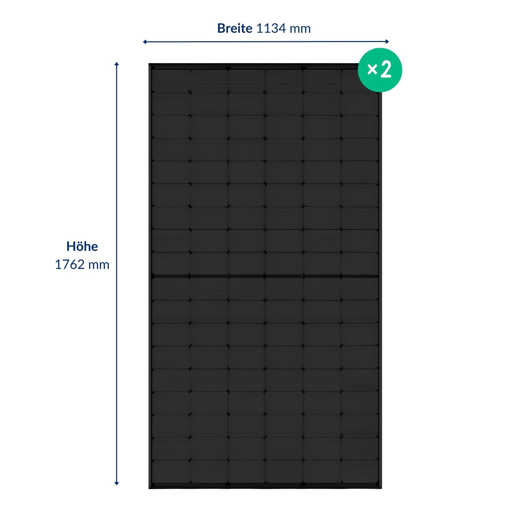 Premium Refurbished Balkonkraftwerk (810W, Balkon, Schwarz)
