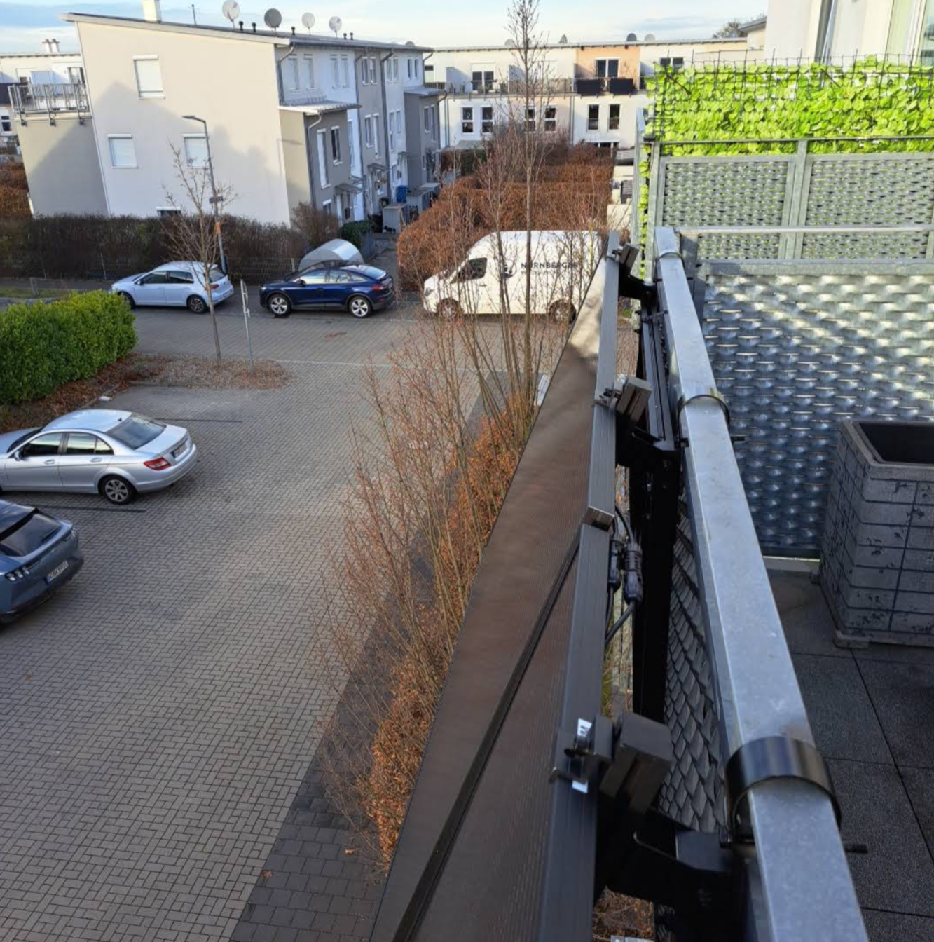 Balkon-Schienenhalterung