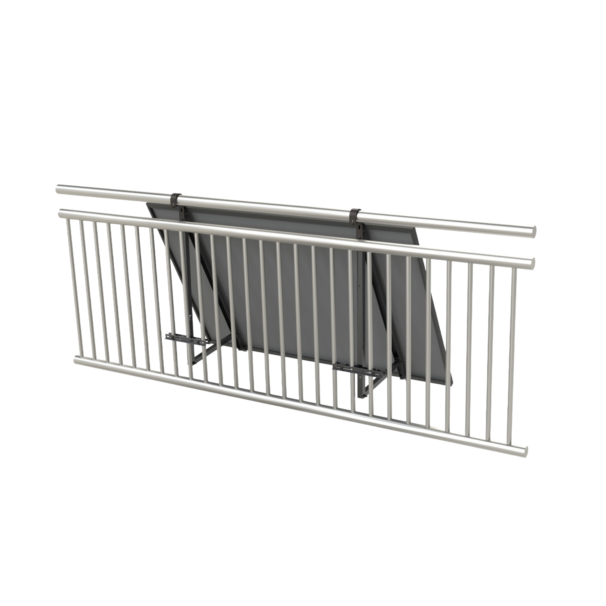 Universal-Schienenhalterung für Balkon, Wand und Flachdach