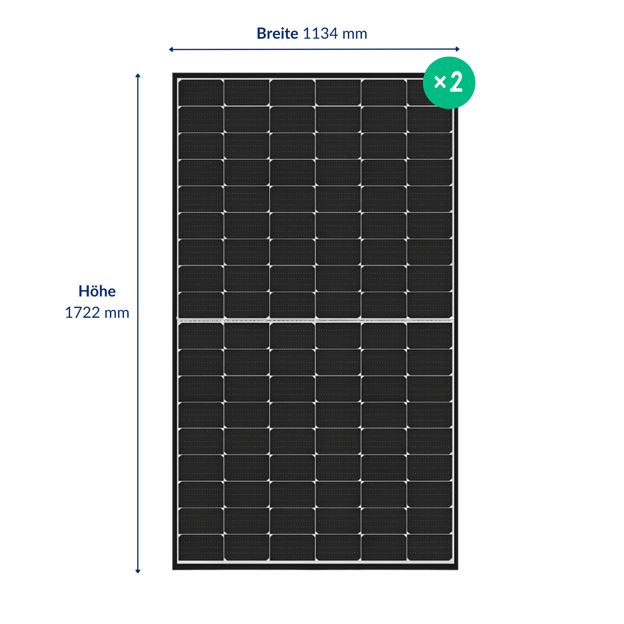 Premium Refurbished Balkonkraftwerk (810W, Balkon, Schwarz)