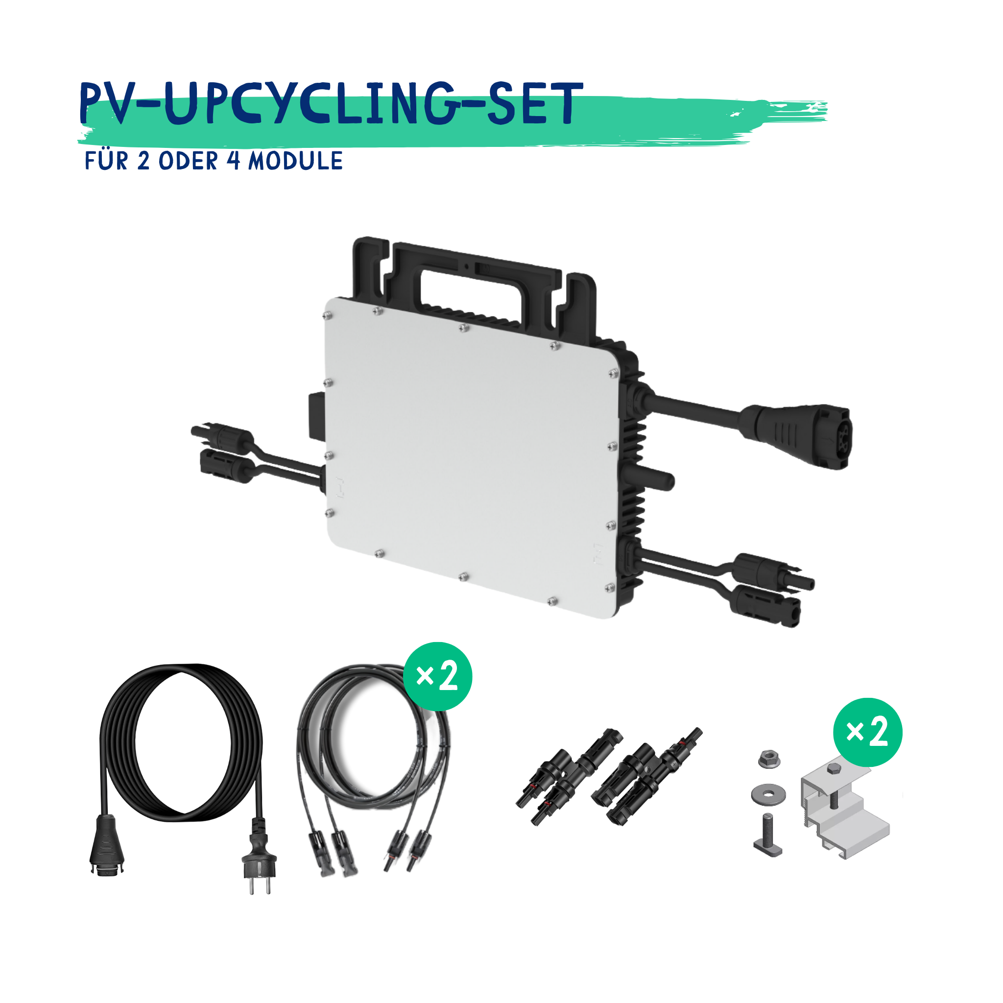 PV-Upcycling-Set für 2 oder 4 Module