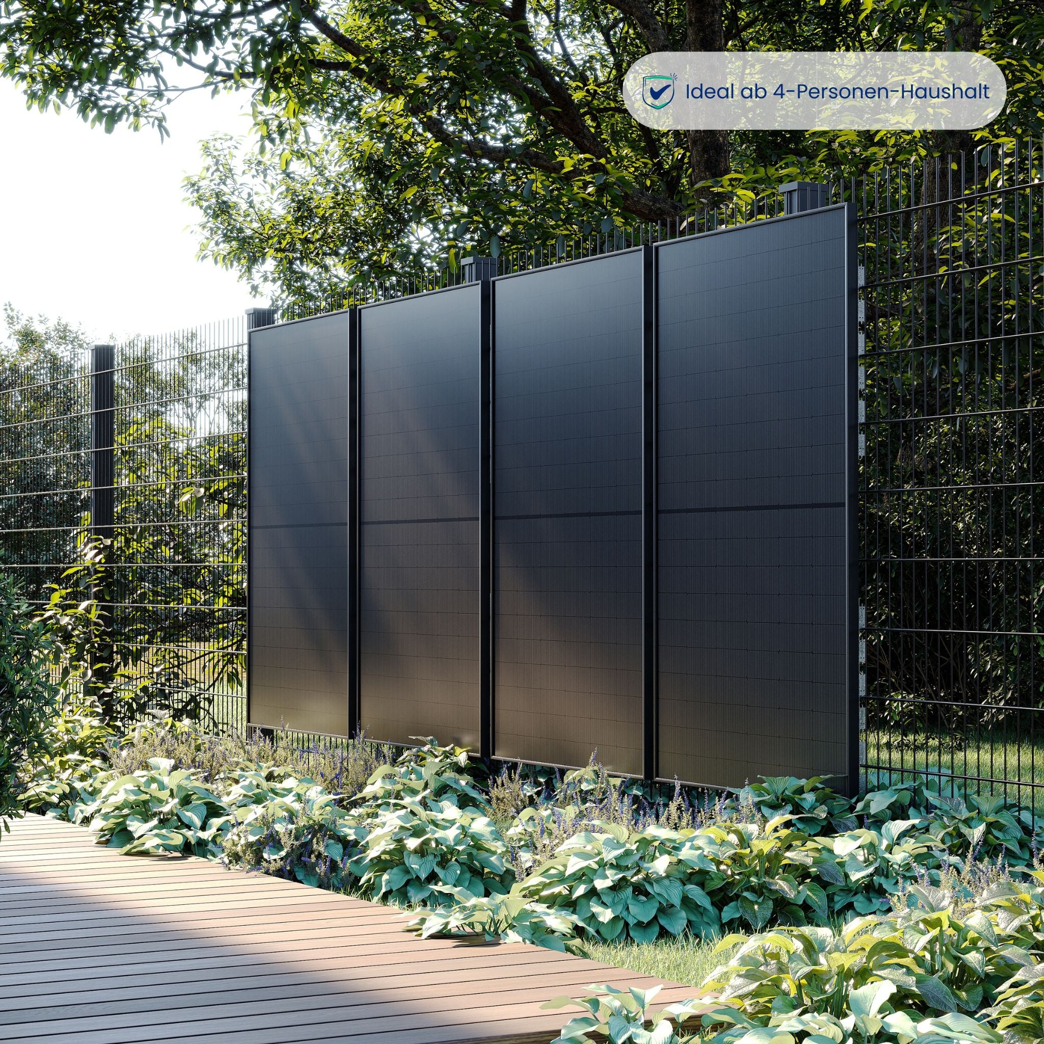Premium Refurbished Balkonkraftwerk (1620W, Zaun)