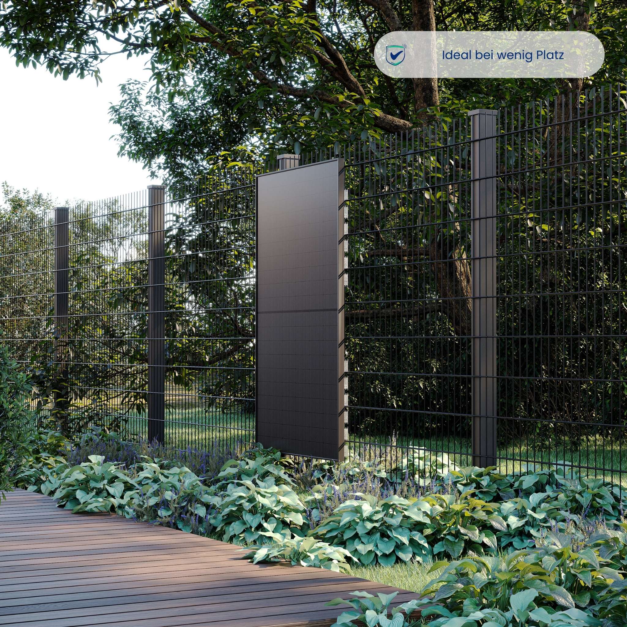 Premium Refurbished Balkonkraftwerk (405W, Zaun)