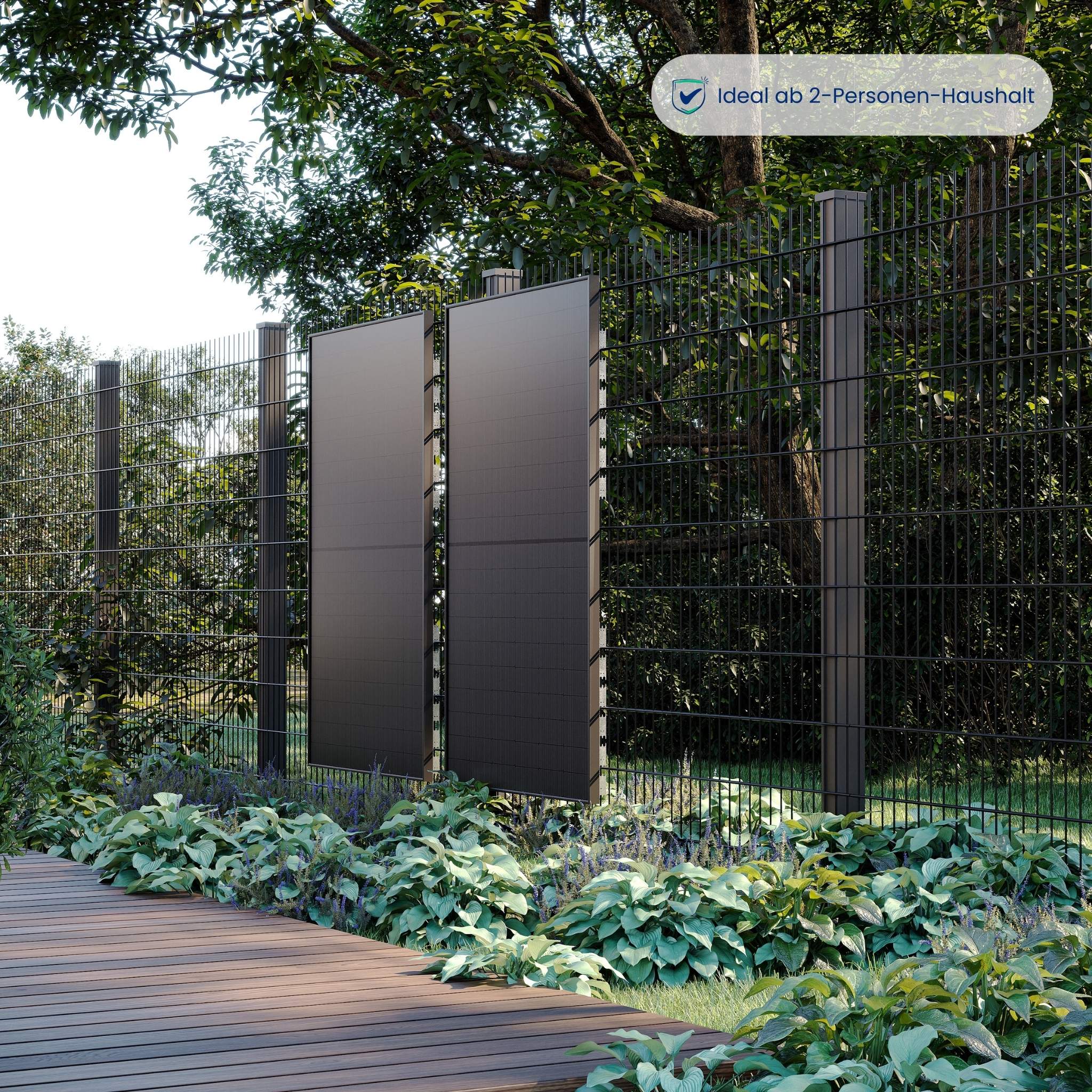 Premium Refurbished Balkonkraftwerk (810W, Zaun)